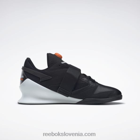 Reebok moški čevlji za dvigovanje uteži legacy lifter iii R22JR1069 jedro črno/ftwr belo/oranžno smash s23-r