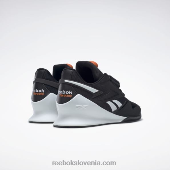 Reebok moški čevlji za dvigovanje uteži legacy lifter iii R22JR1069 jedro črno/ftwr belo/oranžno smash s23-r