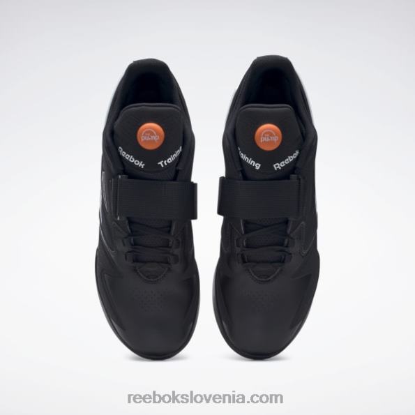 Reebok moški čevlji za dvigovanje uteži legacy lifter iii R22JR1069 jedro črno/ftwr belo/oranžno smash s23-r