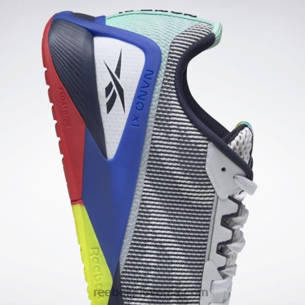 Reebok nano x1 grit moški copati za trening R22JR1087 ftwr bela/vektor mornarsko/dvorno modra
