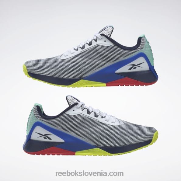 Reebok nano x1 grit moški copati za trening R22JR1087 ftwr bela/vektor mornarsko/dvorno modra
