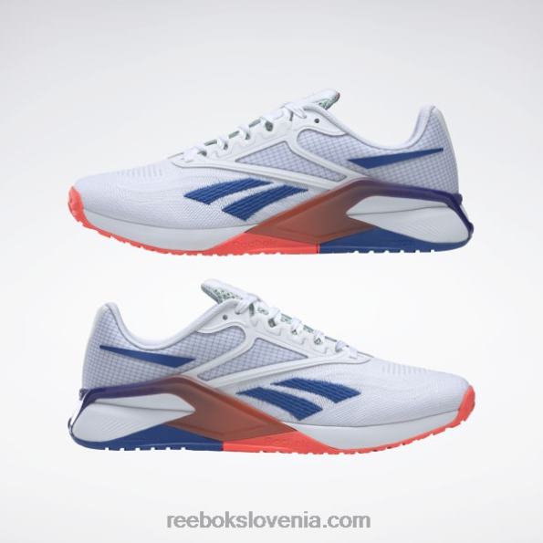 Reebok nano x2 moški copati za trening R22JR1046 ftwr bela/vektorsko modra/oranžna svetloba