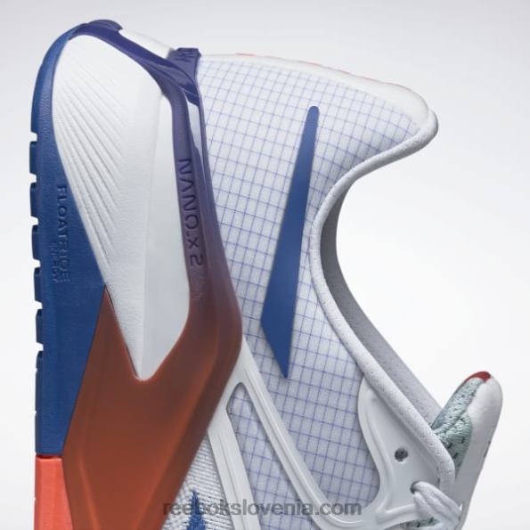 Reebok nano x2 moški copati za trening R22JR1046 ftwr bela/vektorsko modra/oranžna svetloba