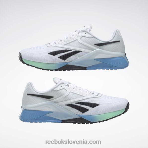 Reebok nano x2 moški copati za trening R22JR1060 ftwr bela/esencialno modra/mint mint
