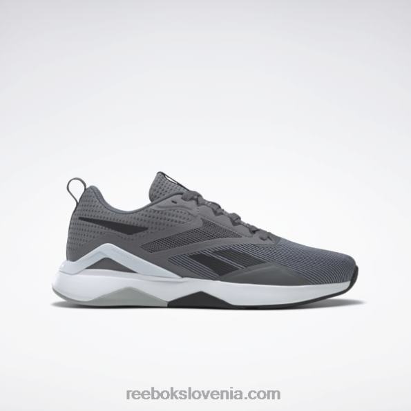 Reebok nanoflex tr 2.0 moški copati za trening R22JR1088 čisto siva 6/jedro črna/čisto siva 3