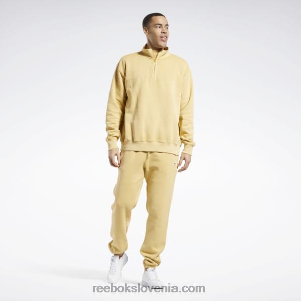 Reebok klasične hlače naravne barve R22JR1253 svetlo oker moški