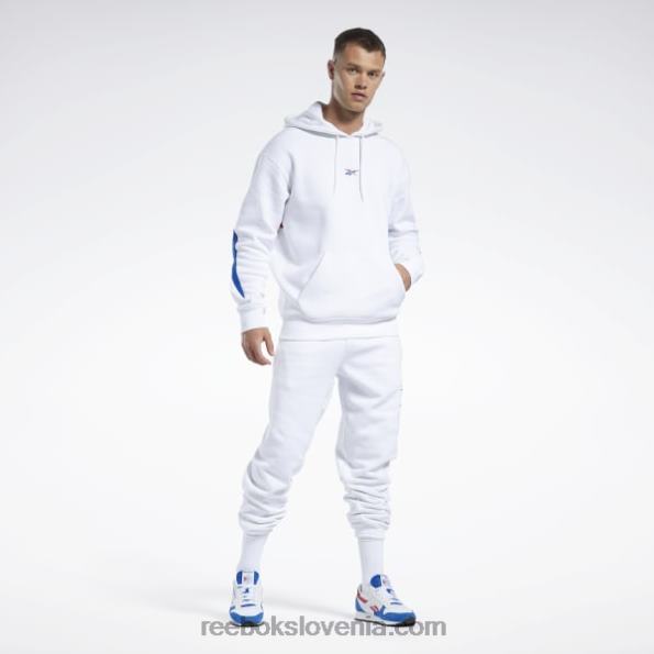 Reebok košarkarske joggerje iz flisa vektorja dna R22JR1134 bela moški
