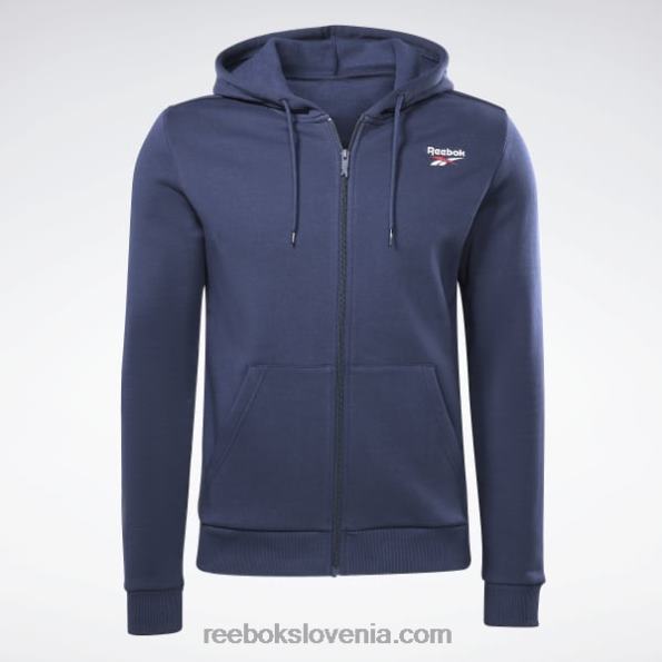 Reebok identity pulover s kapuco iz flisa R22JR1192 vektorska mornarica moški