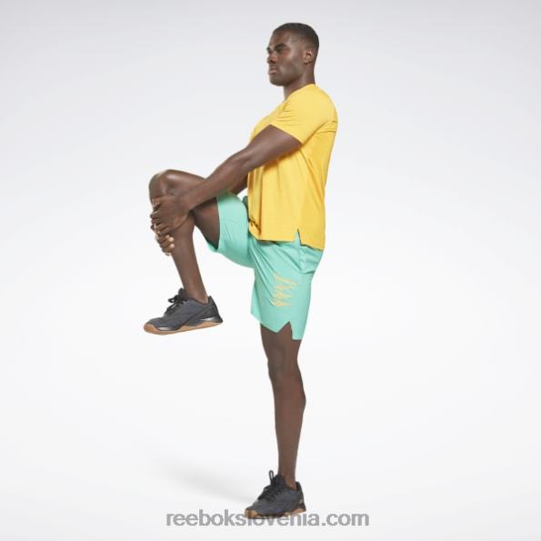 Reebok epske lahke grafične kratke hlače R22JR1349 prihodnost teal moški