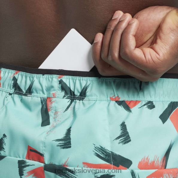 Reebok kratke hlače grafične hitrosti 2.0 R22JR1274 polklasična teal moški