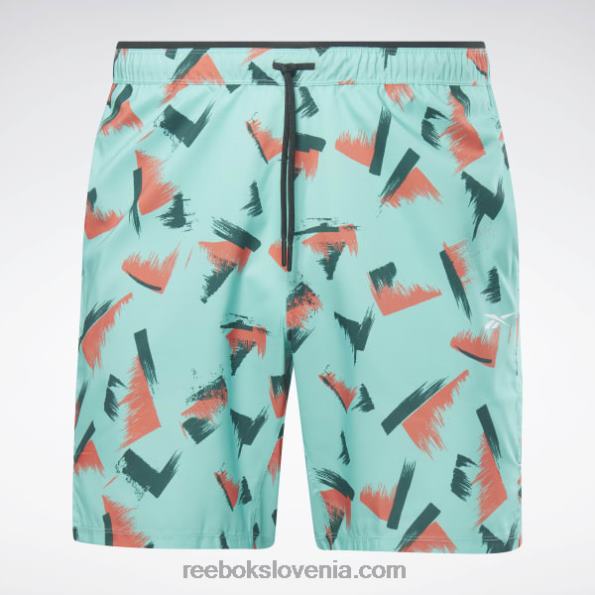 Reebok kratke hlače grafične hitrosti 2.0 R22JR1274 polklasična teal moški