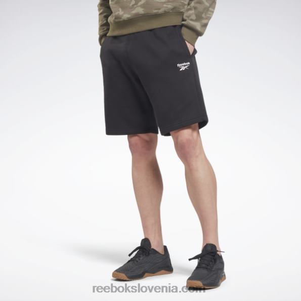 Reebok kratke hlače iz flisa identitete R22JR1195 Črna moški