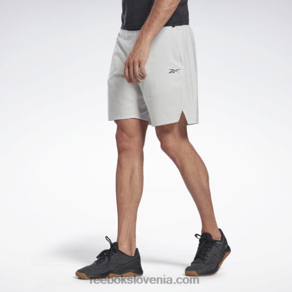 Reebok kratke hlače za moč, pripravljene za vadbo R22JR1355 čista siva 2 moški