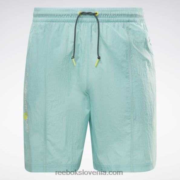Reebok les mills lahke tkane kratke hlače R22JR1298 polklasična teal moški
