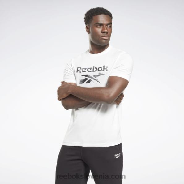 Reebok identity moderna kamuflažna majica s kratkimi rokavi R22JR1186 bela moški