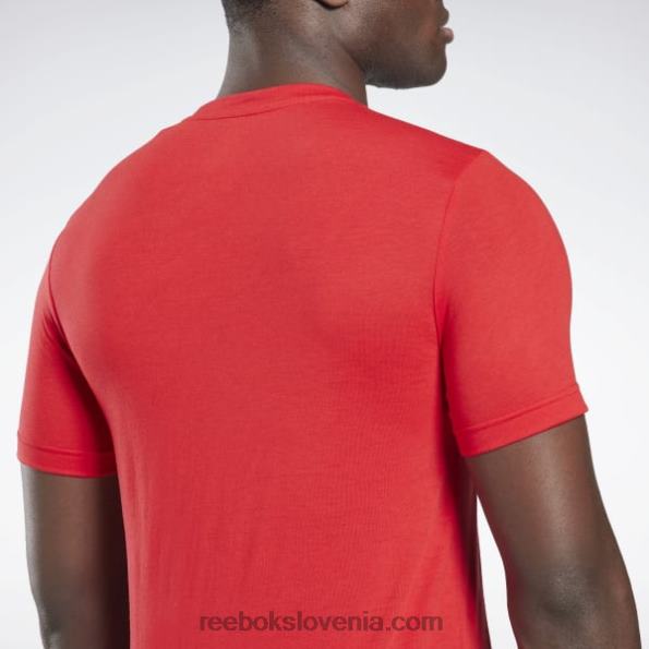 Reebok life is not a spectator športna grafična majica R22JR1295 vektor rdeča moški