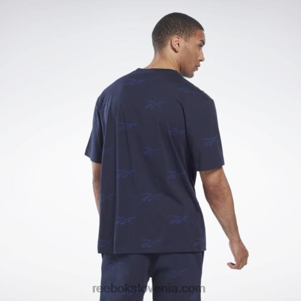 Reebok majica z vektorjem identitete R22JR1257 vektorska mornarica moški