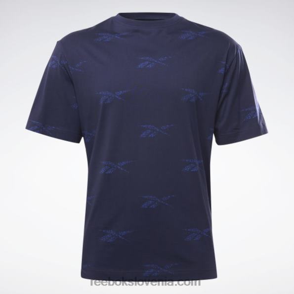 Reebok majica z vektorjem identitete R22JR1257 vektorska mornarica moški