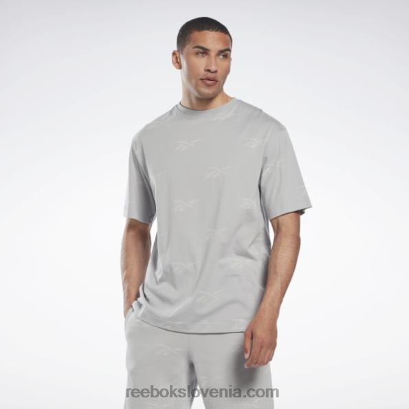Reebok majica z vektorjem identitete R22JR1271 čista siva 3 moški