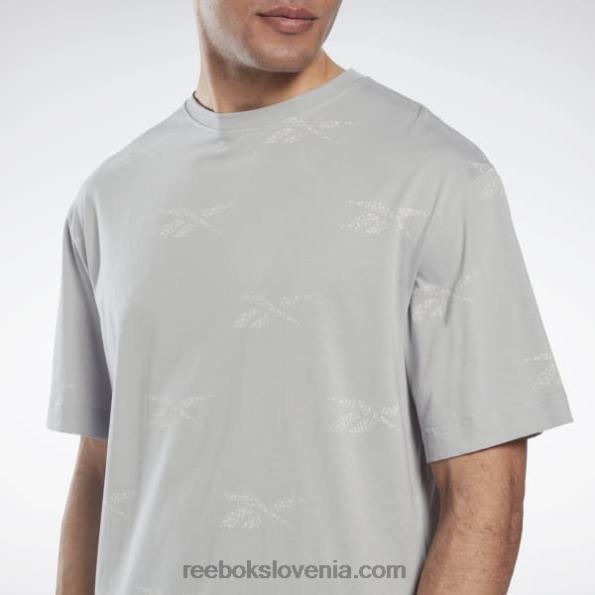 Reebok majica z vektorjem identitete R22JR1271 čista siva 3 moški