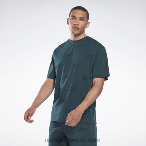 Reebok majica z vektorjem identitete R22JR1302 gozdno zelena moški