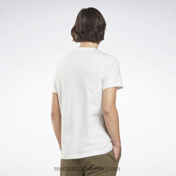 Reebok majica z velikim logotipom identitete R22JR1259 bela moški