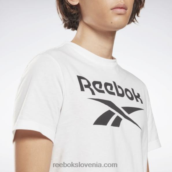 Reebok majica z velikim logotipom identitete R22JR1259 bela moški