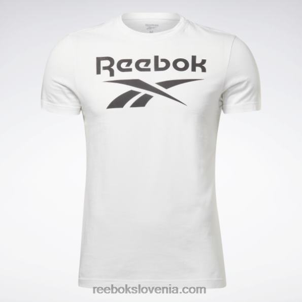 Reebok majica z velikim logotipom identitete R22JR1259 bela moški