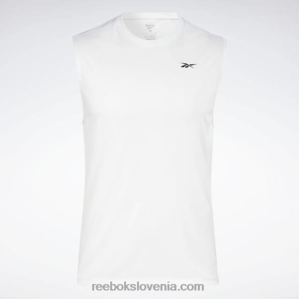 Reebok tehnična majica brez rokavov za trening R22JR1190 bela moški