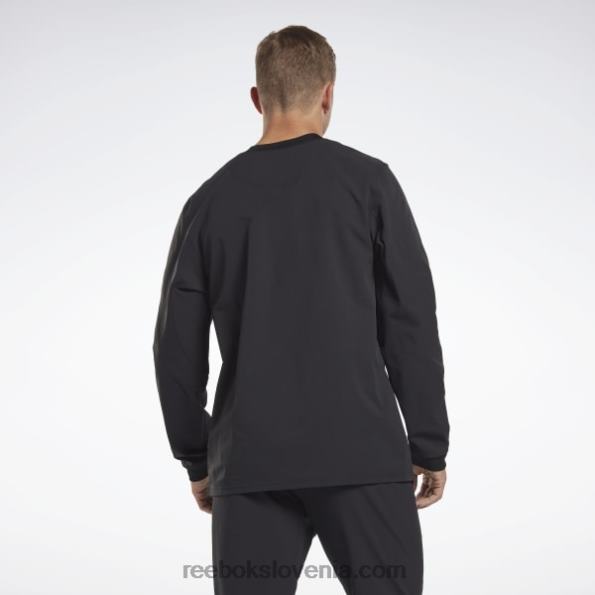 Reebok thermowarm+graphene majica s srednjim slojem z dolgimi rokavi R22JR1288 Črna moški
