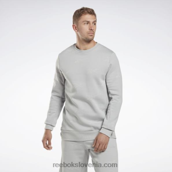 Reebok identity vector pulover iz flisa R22JR1248 čista siva 3 moški
