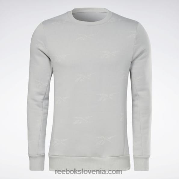 Reebok identity vector pulover iz flisa R22JR1248 čista siva 3 moški