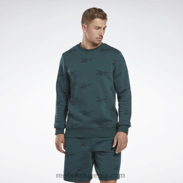 Reebok identity vector pulover iz flisa R22JR1305 gozdno zelena moški
