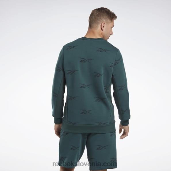 Reebok identity vector pulover iz flisa R22JR1305 gozdno zelena moški