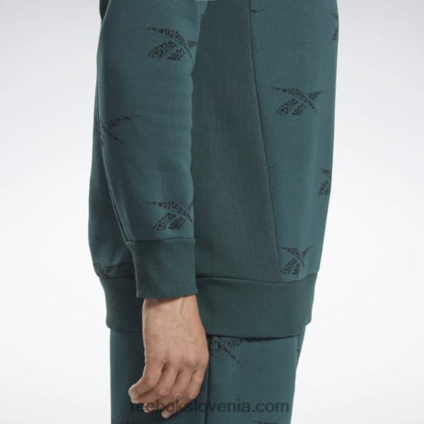 Reebok identity vector pulover iz flisa R22JR1305 gozdno zelena moški