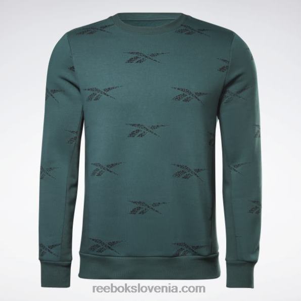 Reebok identity vector pulover iz flisa R22JR1305 gozdno zelena moški