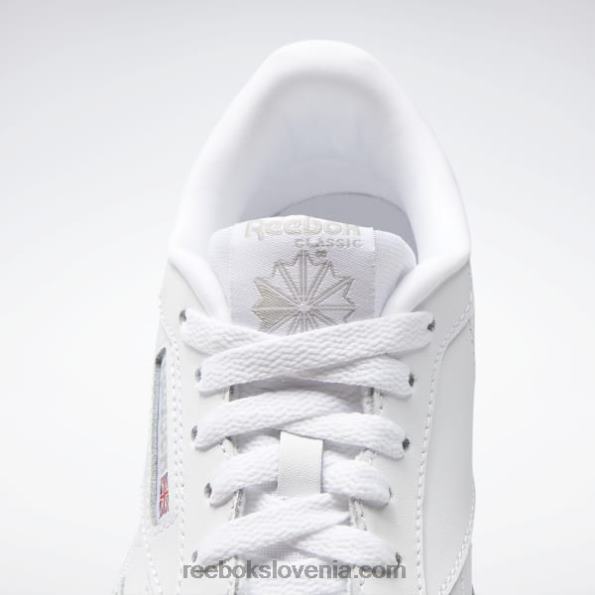 Reebok club c čevlji - razredna šola R22JR1394 bela/prosojno siva otroci