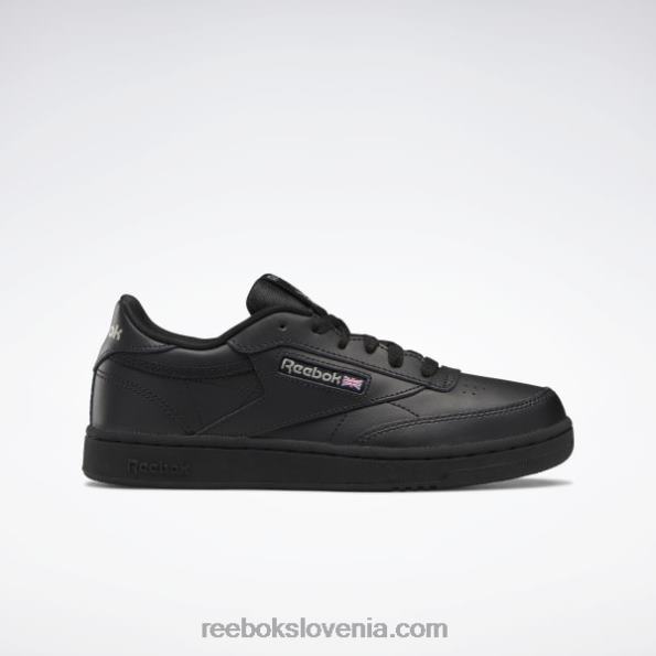 Reebok club c čevlji - razredna šola R22JR1436 črna/oglje otroci