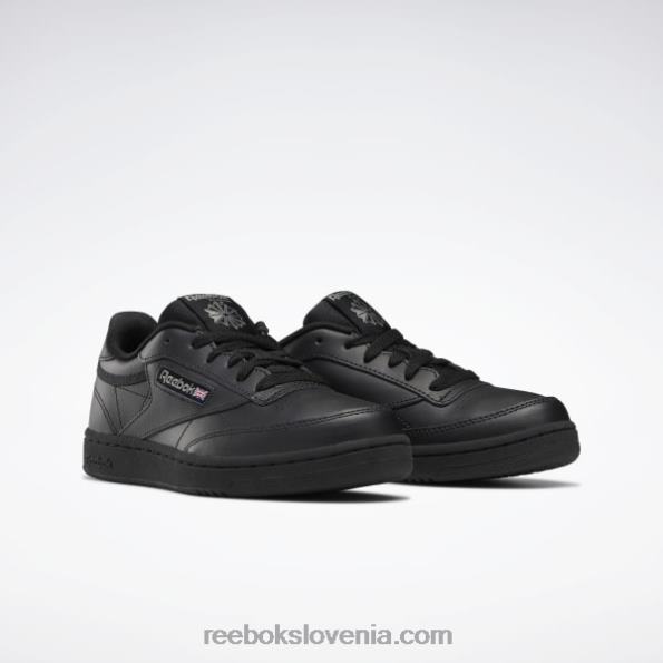 Reebok club c čevlji - razredna šola R22JR1436 črna/oglje otroci