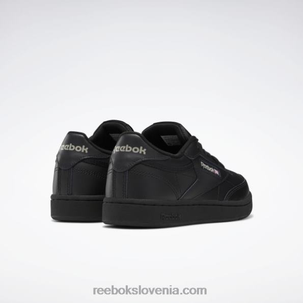Reebok club c čevlji - razredna šola R22JR1436 črna/oglje otroci