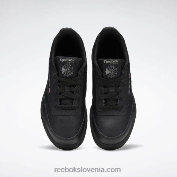Reebok club c čevlji - razredna šola R22JR1436 črna/oglje otroci