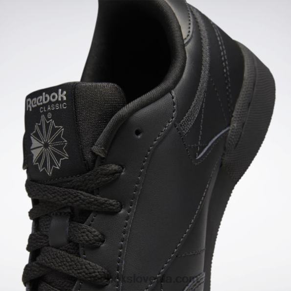 Reebok club c čevlji - razredna šola R22JR1436 črna/oglje otroci