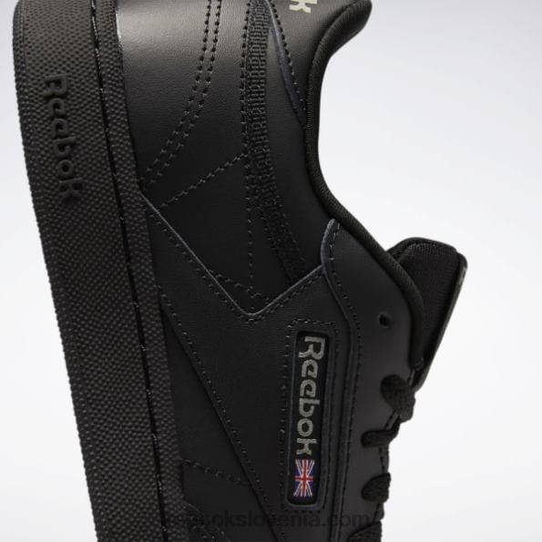 Reebok club c čevlji - razredna šola R22JR1436 črna/oglje otroci