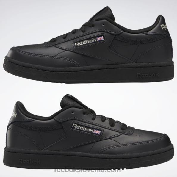 Reebok club c čevlji - razredna šola R22JR1436 črna/oglje otroci