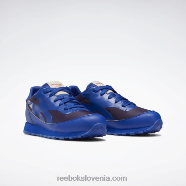 Reebok živalski observatorij klasični usnjeni čevlji - predšolski R22JR1395 kobalt/vijolična spretnosti/sončno kislinsko rumena otroci