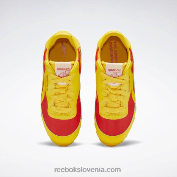 Reebok živalski observatorij klasični usnjeni čevlji - predšolski R22JR1407 vedno rumena/dirkaško rdeča otroci