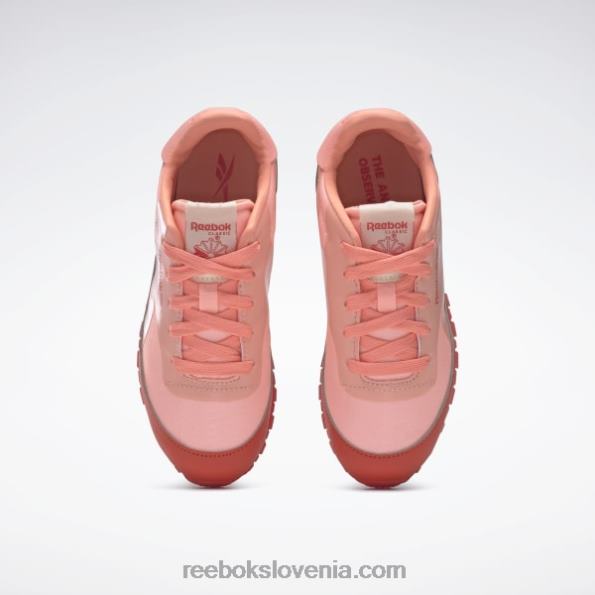 Reebok živalski observatorij klasični usnjeni čevlji - predšolski R22JR1426 dirkalno rdeča/solarno kislinsko rumena otroci