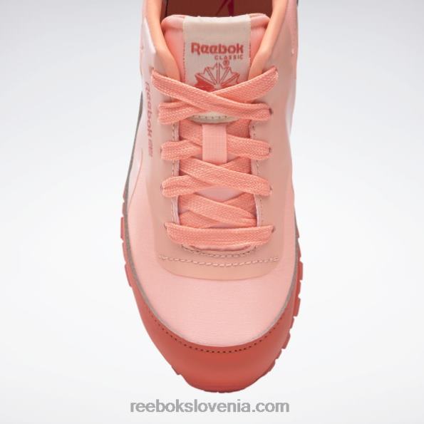 Reebok živalski observatorij klasični usnjeni čevlji - predšolski R22JR1426 dirkalno rdeča/solarno kislinsko rumena otroci