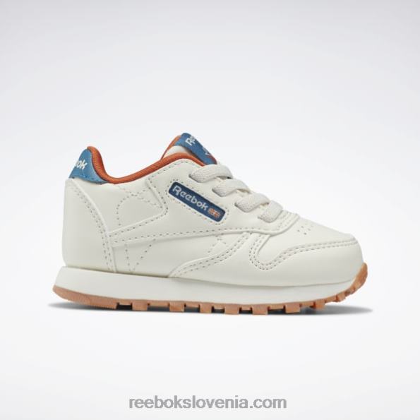Reebok klasični usnjeni čevlji - malčki R22JR1387 kreda/jekleno modra s23-r otroci