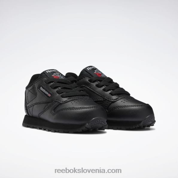 Reebok klasični usnjeni čevlji - malčki R22JR1393 jedro črno otroci